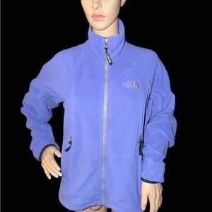 The North Face Windwall Vibrant Blue Fleece Jacket women’s Small